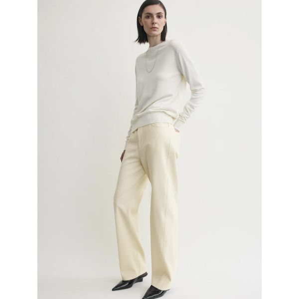 Relaxed Twisted Trousers Sand