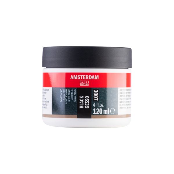 AMSTERDAM GESSO 3007 - BLACK 120ml
