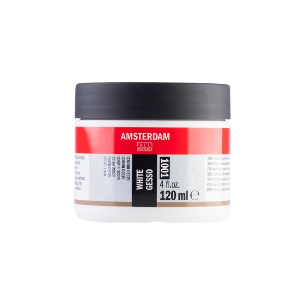 AMSTERDAM GESSO 1001 WHITE 120ML