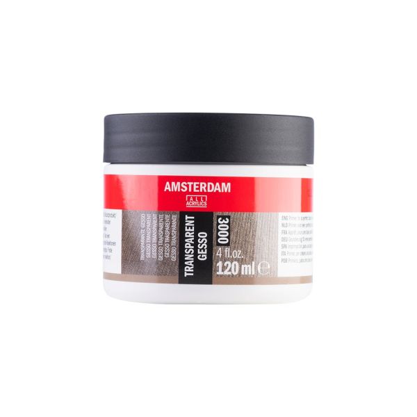 AMSTERDAM GESSO 3000 TRANSPARENT - 120ML