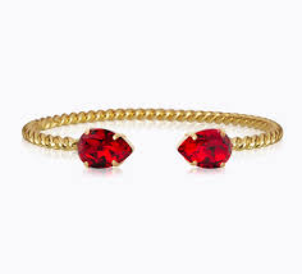 Mini Drop Bracelet - Gold/Light Siam