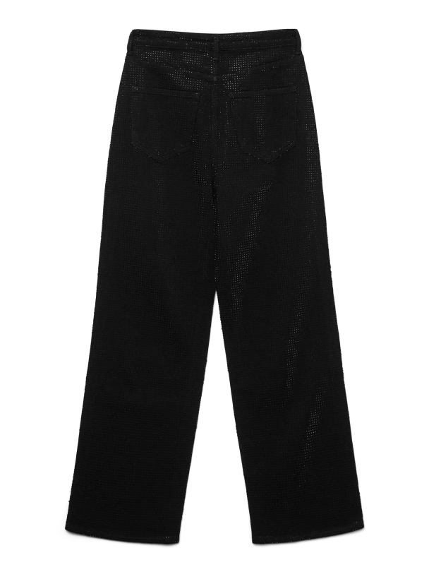 Tessa Rhinestone Wide Jeans - Image 2