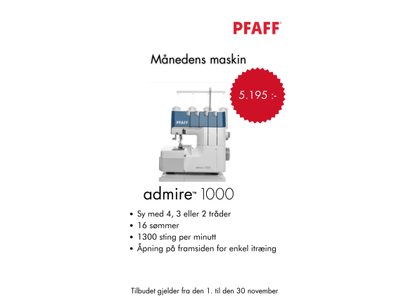 Pfaff admire 1000