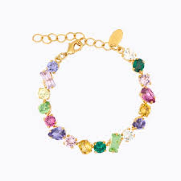 Noelle Statement Bracelet - Gold/Festive Combo