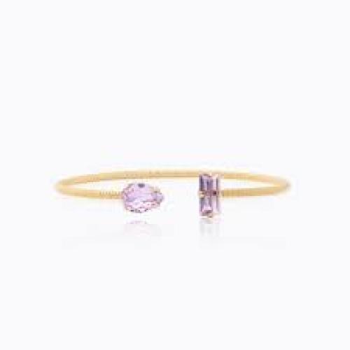 Noelle Statement Bracelet - Gold/Violet