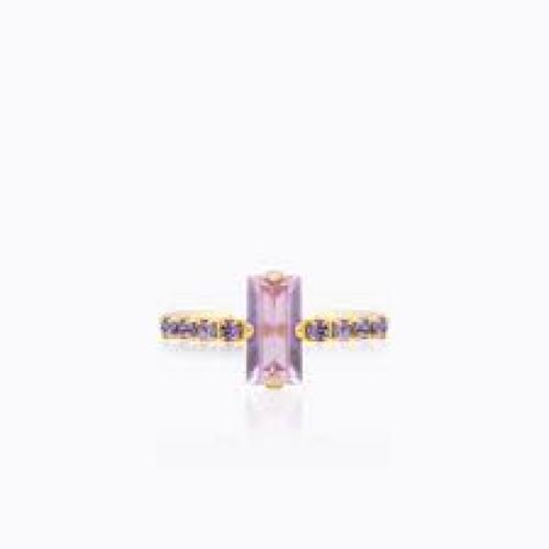 Lucy Ring Gold/Violet+Tanzanite