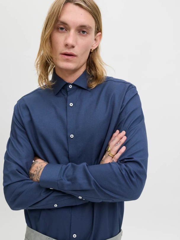 Parker Detail Slim Shirt - Image 3