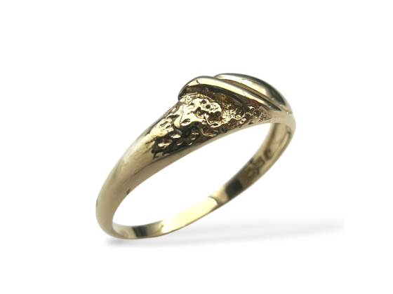 Klosterfoss Vintage - Gult gullring 585