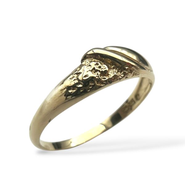 Klosterfoss Vintage - Gult gullring 585