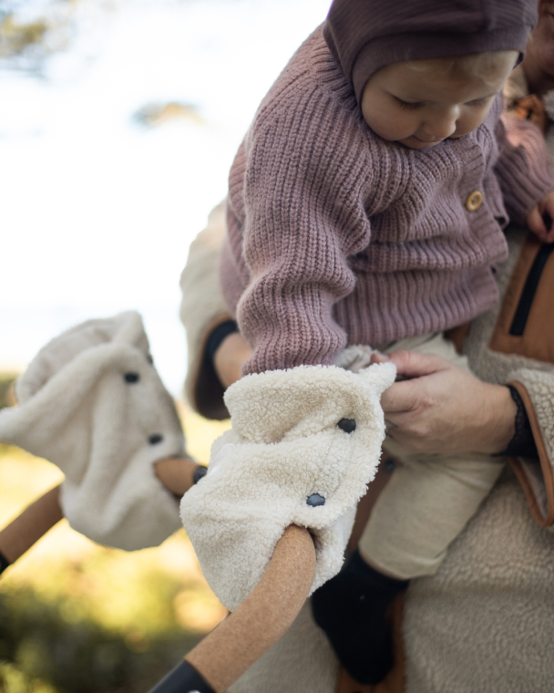 Teddy Håndmuffer - Ivory - Image 5