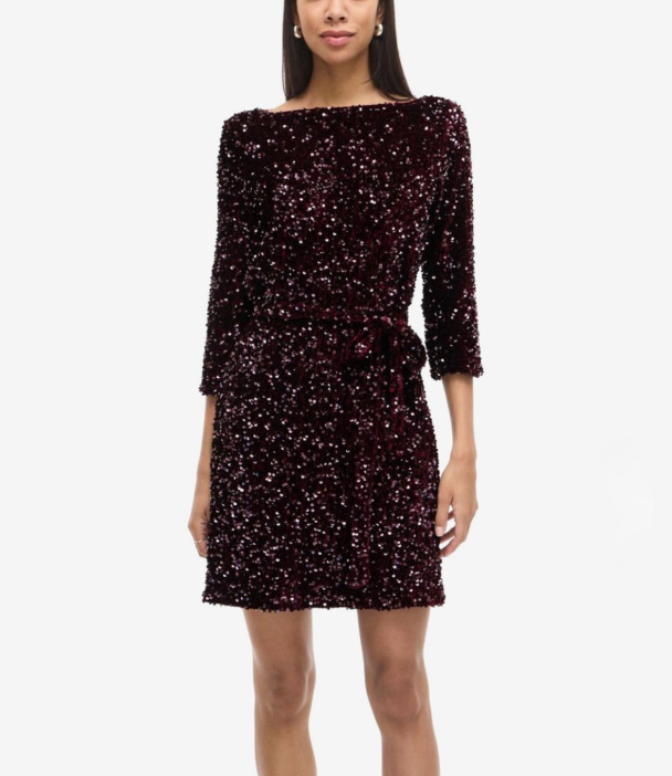 Faith Boatneck 3/4 Dress - Fig  - Image 3