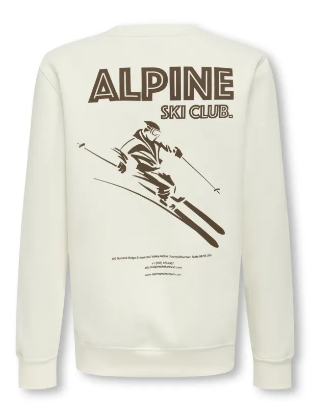 OSJconnor Snow Life Genser Offwhite - Image 3