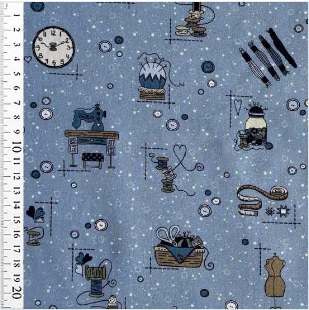 Bobbins & Blooms- it’s sew times Blå