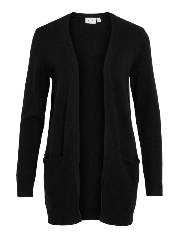 Viril open knit cardigan, svart - Image 2