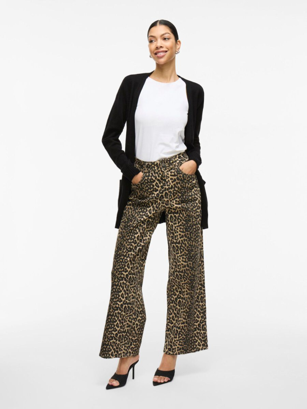 Viril open knit cardigan, svart - Image 5