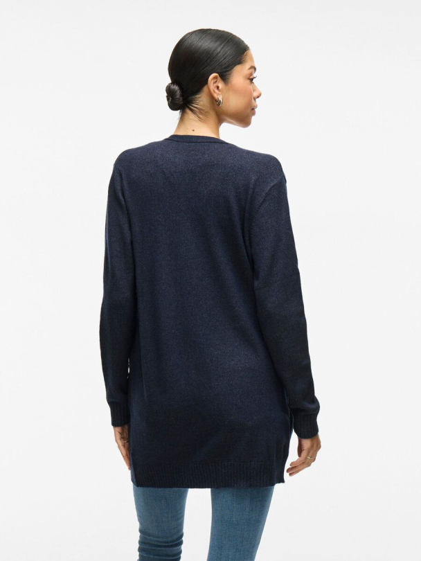 Viril open knit cardigan, blå - Image 5