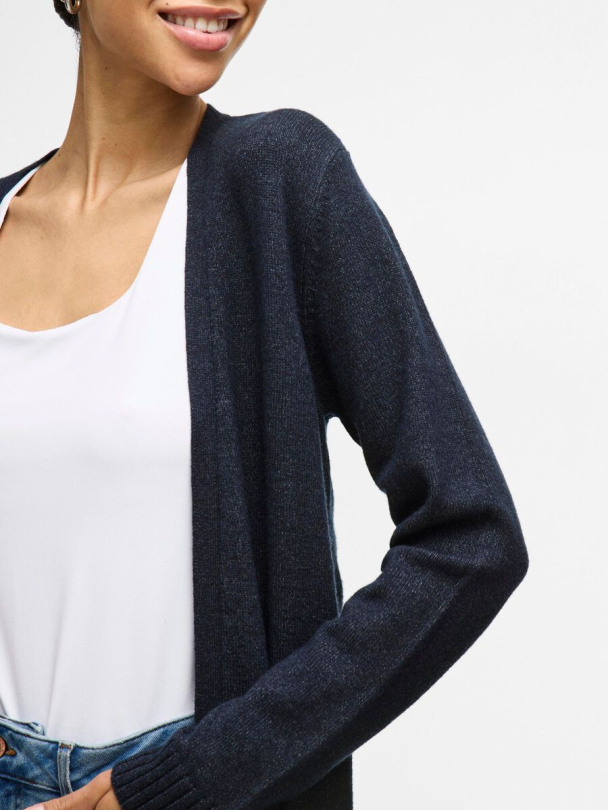 Viril open knit cardigan, blå - Image 7