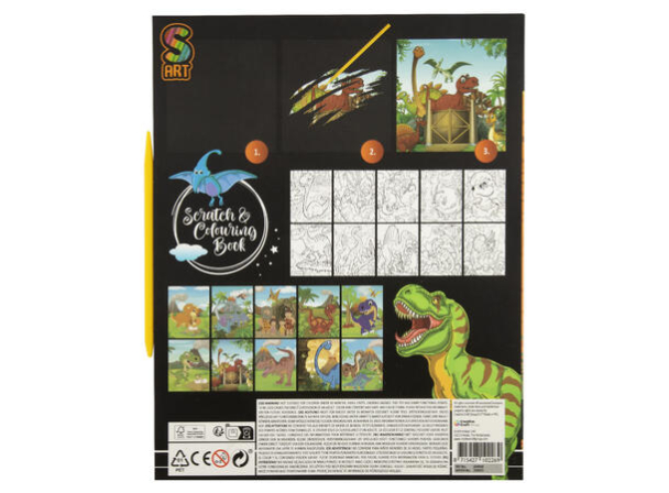 Scratch og tegnebok, dinosaur - Image 2