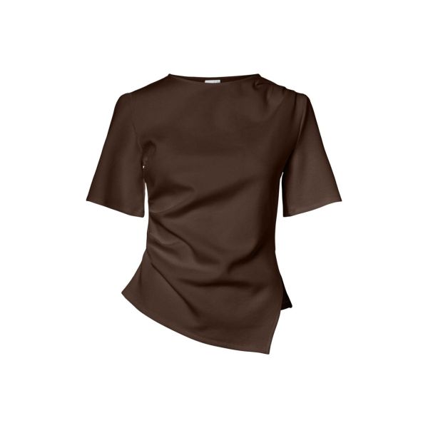 Pina 2/4 Tee - Chocolate Brown 