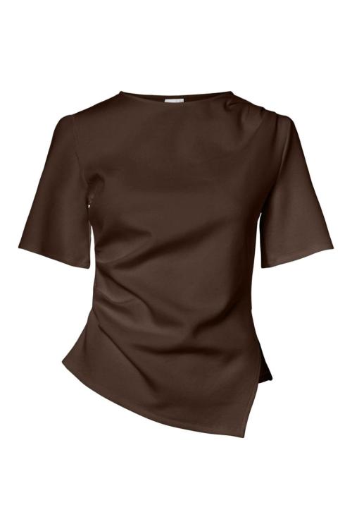 Pina 2/4 Tee - Chocolate Brown 