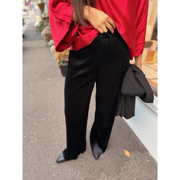 Alice Velvet Pant - Black 