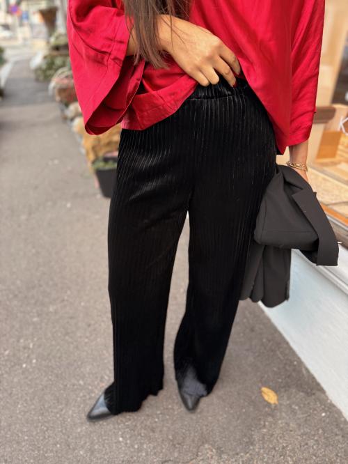Alice Velvet Pant - Black 
