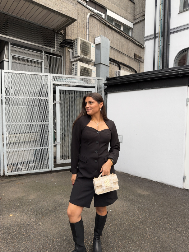 Favo Blazer Dress - Black - Image 5