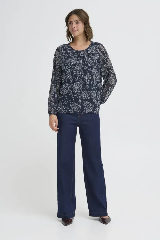 FRChay bluse, blå - Image 2