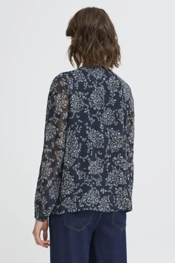 FRChay bluse, blå - Image 3