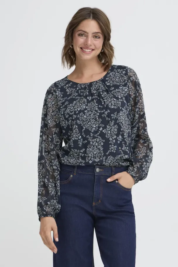 FRChay bluse, blå - Image 1