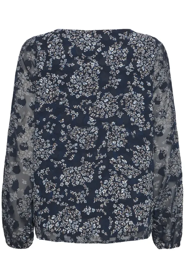 FRChay bluse, blå - Image 5