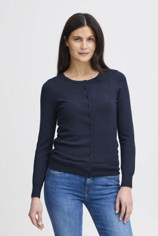 FRZubasic cardigan, navy - Image 1