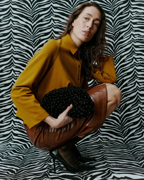 Pearl Velvet Clutch - Image 4