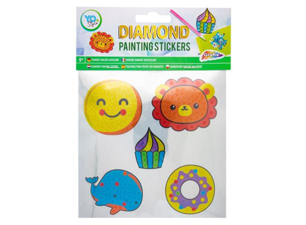 Diamond painting stickers, 5 deler - Image 2