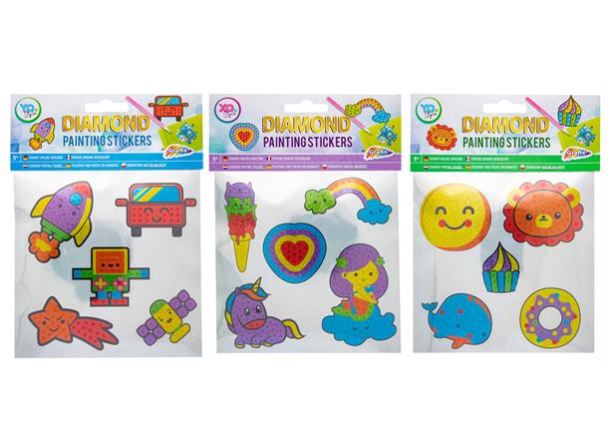 Diamond painting stickers, 5 deler - Image 1