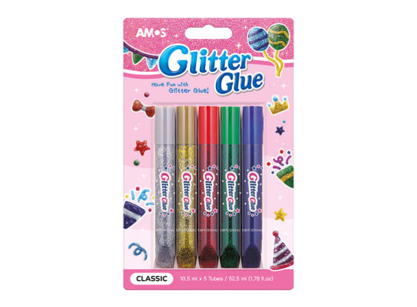 Glitterlim 5-pakning - Image 1
