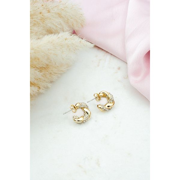 Evelina Hoops Crystal 