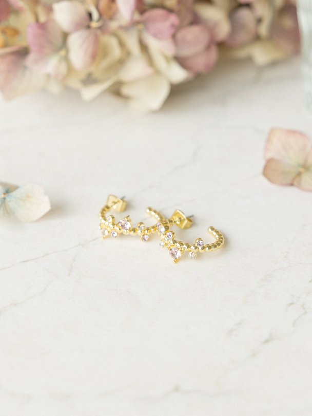 Lily Earrings Pearly Petite - Pink