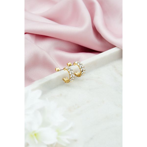 Lorenza Crystal Earrings Clear