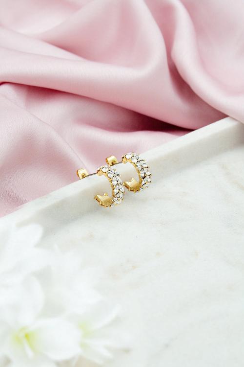 Lorenza Crystal Earrings Clear