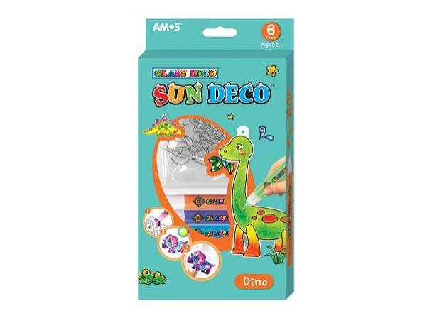 Glassmaling med suncatcher, dinosaur - Image 1