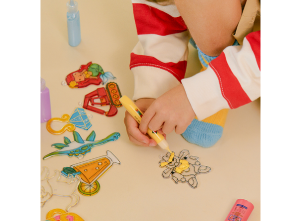 Glassmaling med suncatcher, dinosaur - Image 5