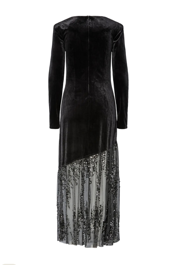 Tera Long Dress - Black - Image 2