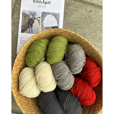 Strikkepakke - Weekendhue