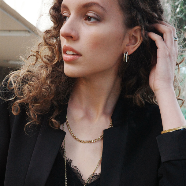 Øreringer m/Krystallstener 1046-0251 - Image 2