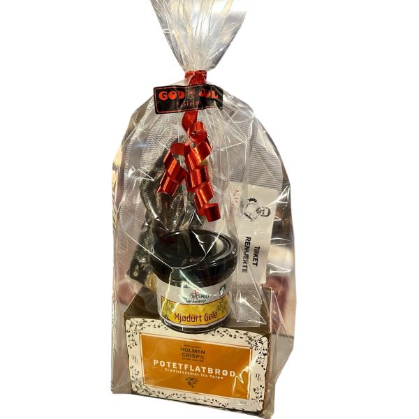 Gavepose Reinhjerte, flatbrød og mjødurtgele