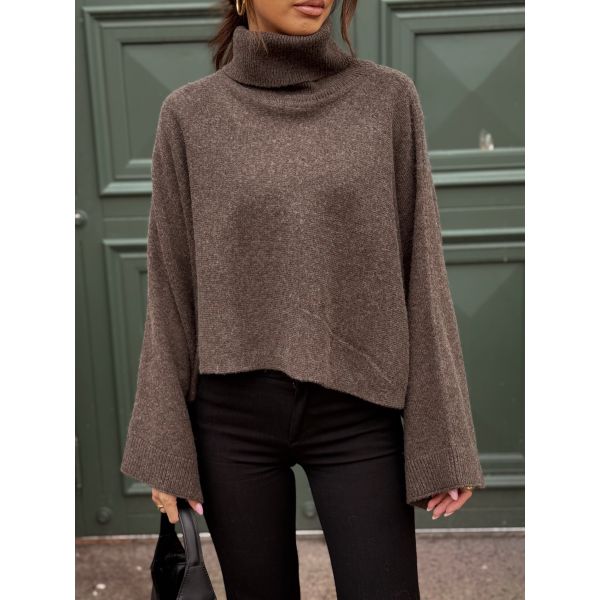 Felina Knit Cape Roll Neck - Delicioso