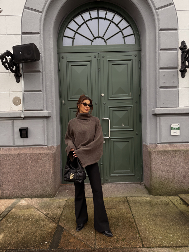 Felina Knit Cape Roll Neck - Delicioso - Image 3