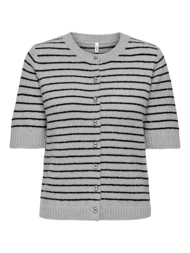 ONLCHESTER LIFE SS STRIPE CARDI CC KNT - Image 1