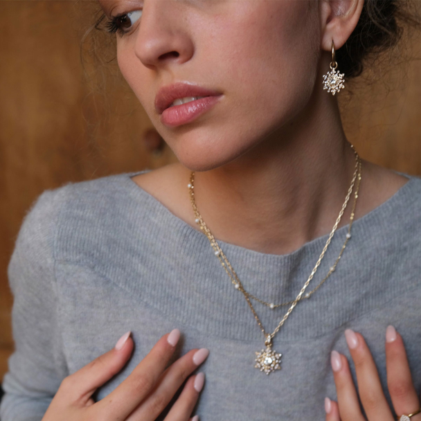 Øredobb Snowflake SP 1018-1391 - Image 2